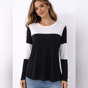 Vince T Shirt Pima Cotton Colorblock XS Relaxed fit